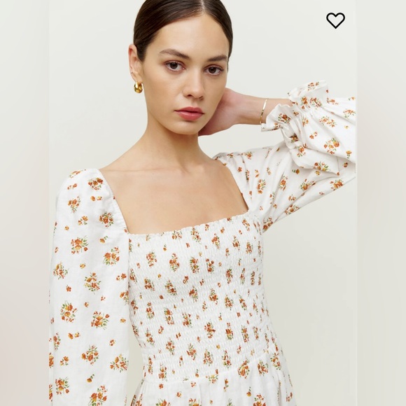 NWOT Reformation Gitane Linen Dress SZ Small / Color: Lara - Picture 3 of 9